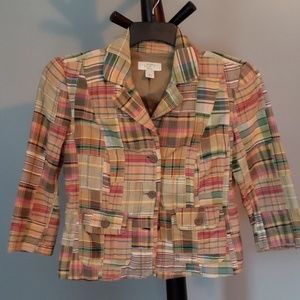 Loft plaid blazer